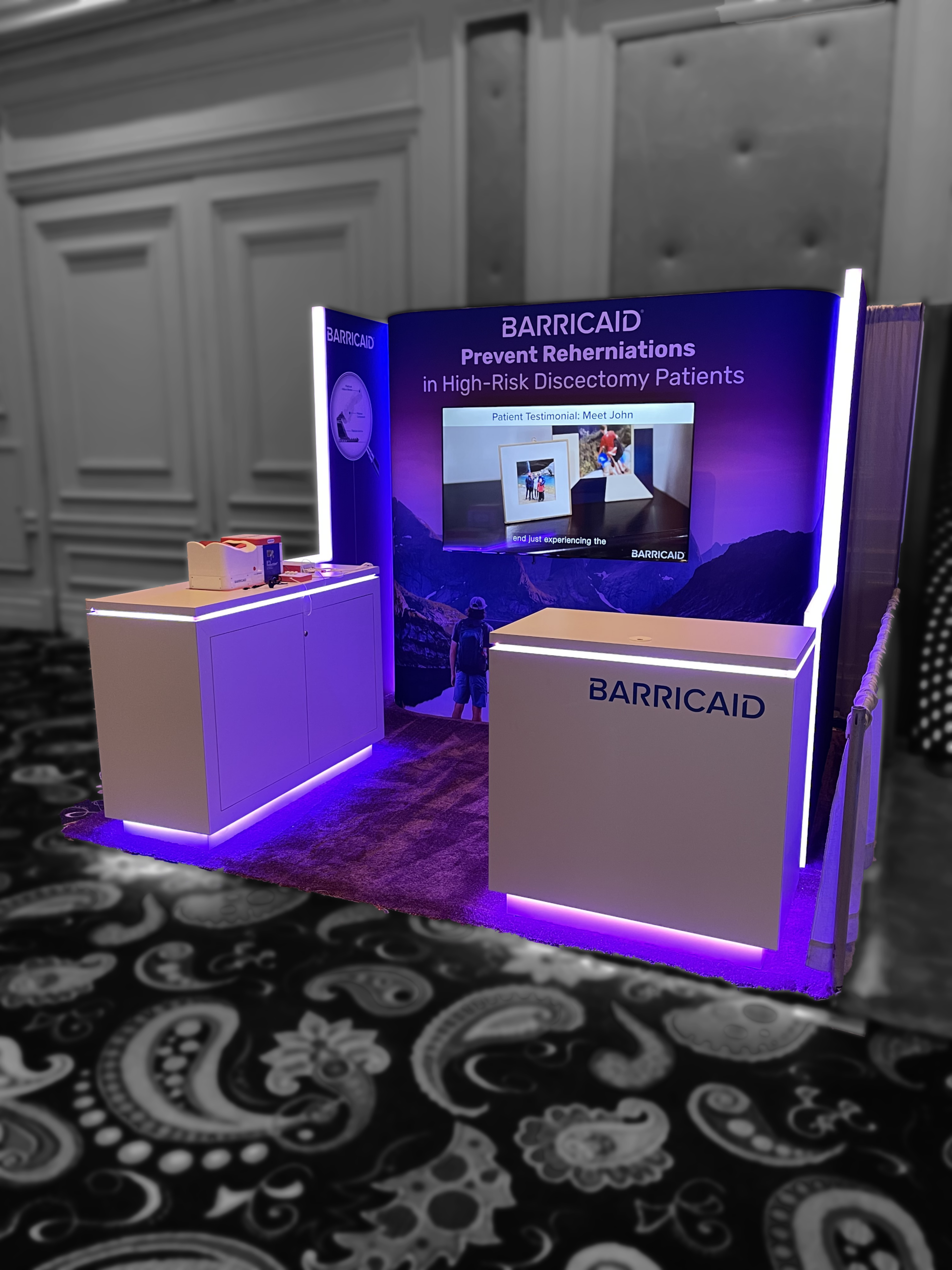 TransAct Technologies Front veiw of booth